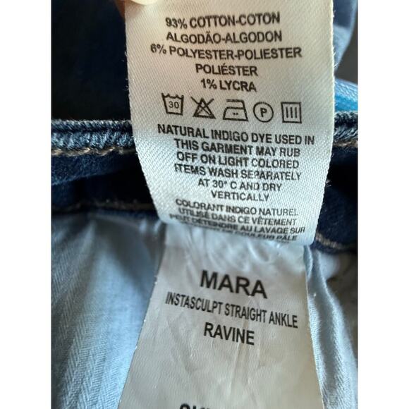 DL1961 Mara Instasculpt Ankle Straight Jeans in Ravine Womens Size 28 - Picture 13 of 13